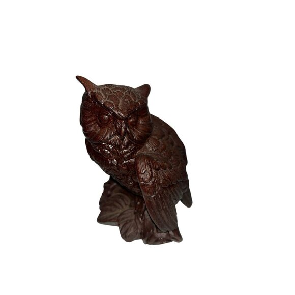 3 Statues Owl Figurine Twin Vintage Red Mill 1989 Collection Decor Nature Birds - Picture 2 of 7